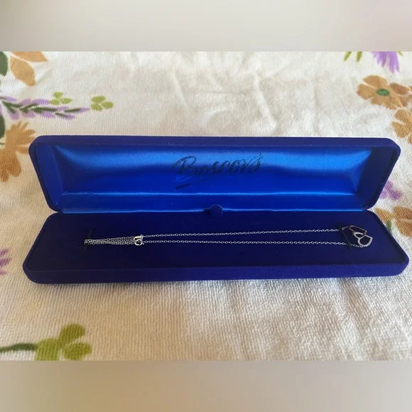 Diamond Classics Sterling Silver and Rose Gold Plated Double Heart Necklace - Picture 12 of 13